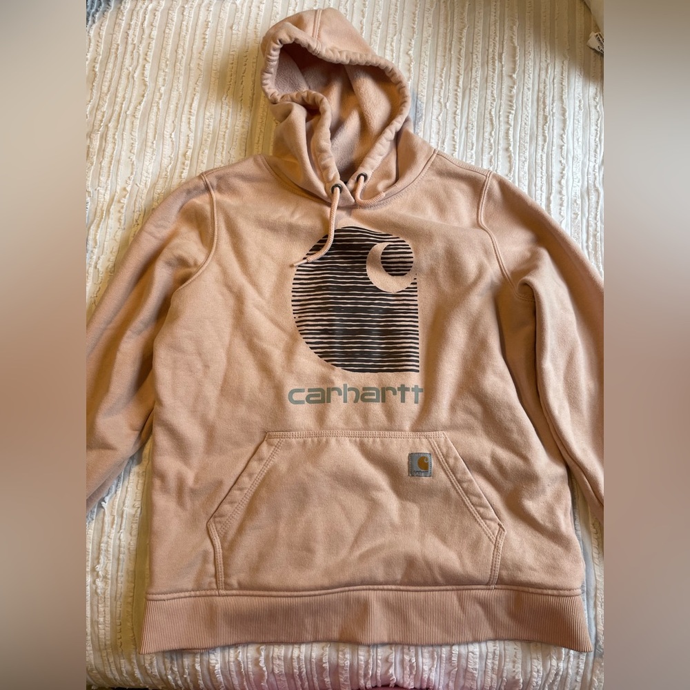 Carhartt light pink hoodie